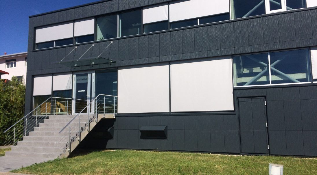 Location: Duillier (Switzerland), 
Construction type: new build, 
Installation system: wall cladding without backing structure (CWoB), 
Product: DUNE
