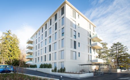 CAREA FACADE - Completed project with our cladding faces: Jolimont Residence, Genève (CH), cladding with backing structure (CWB).