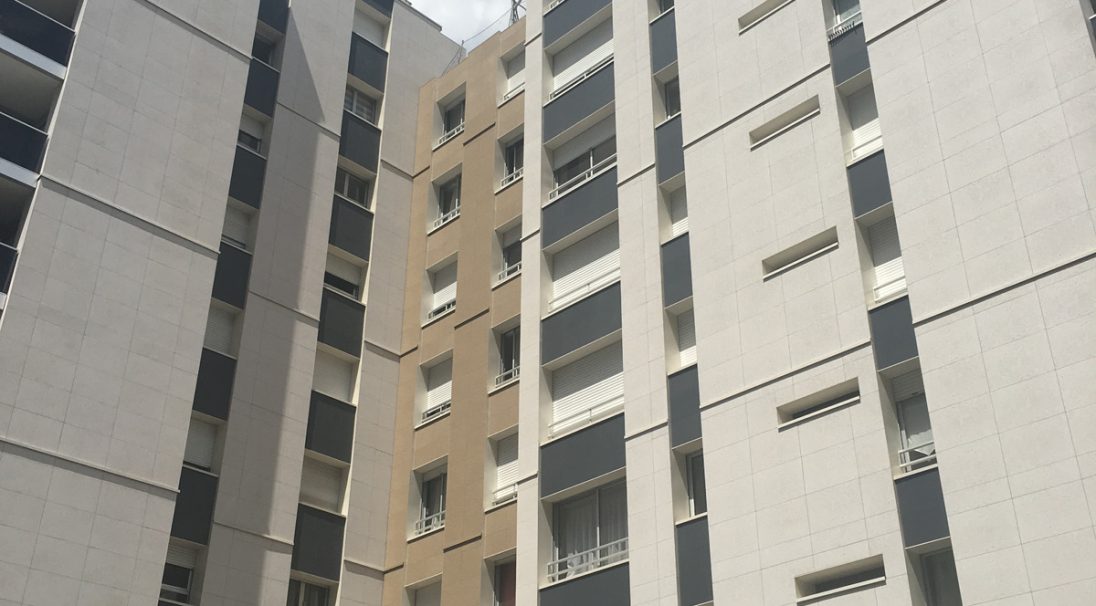 Reference example - Housing, Paris (France) - Wall cladding with backing structure (CWB). Visit our other housing completed projects.